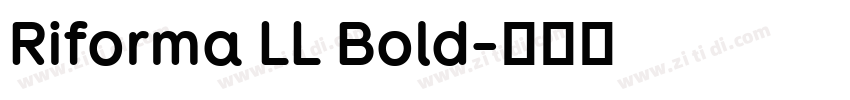 Riforma LL Bold字体转换 Riforma LL Bold字体转换